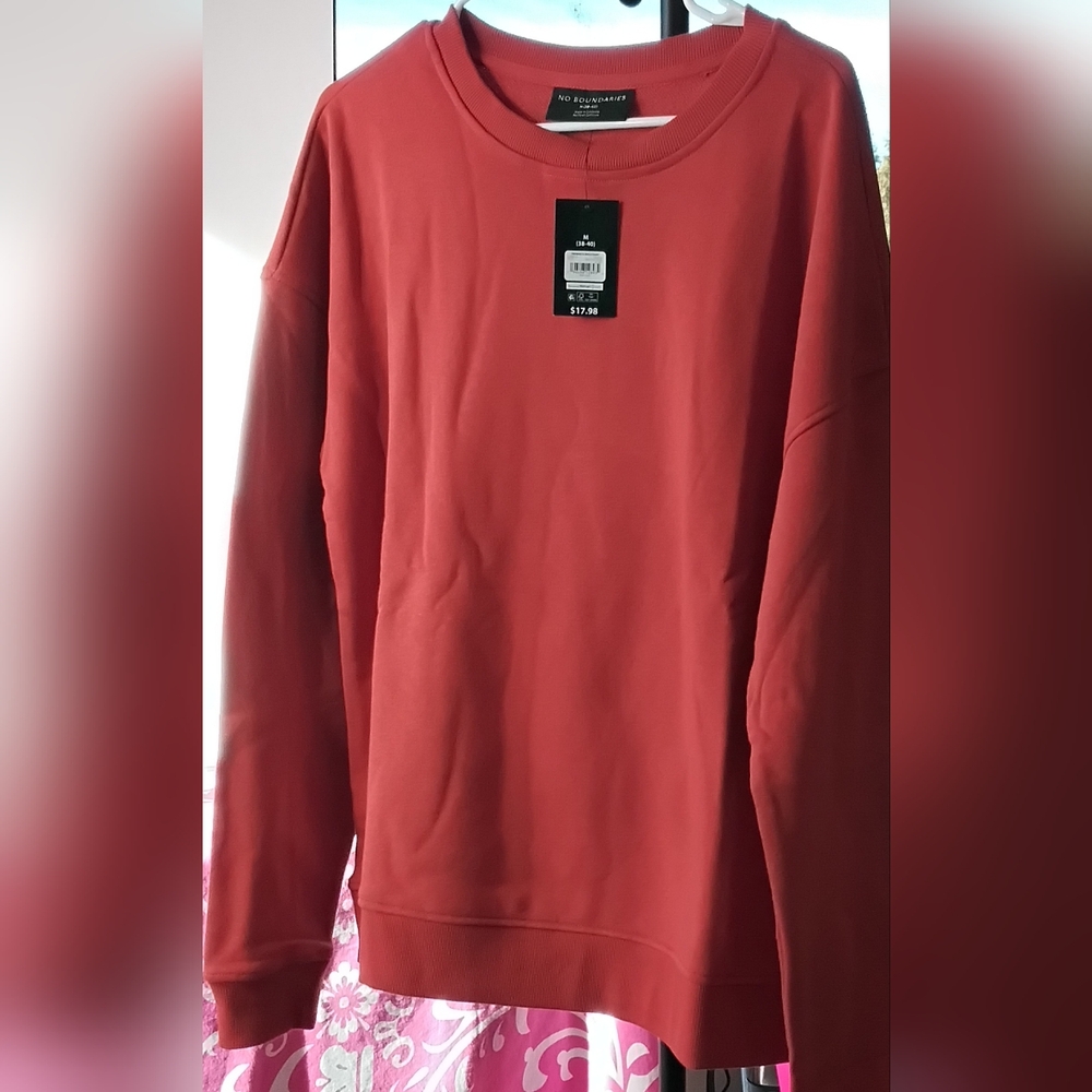 NEW, No Boundries Men's Crewneck Sweatshirt, Size:L (42-44)